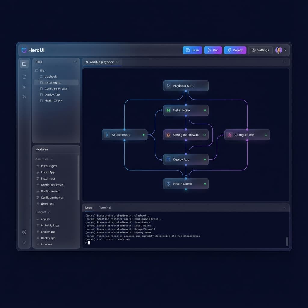 Visual Playbook Editor